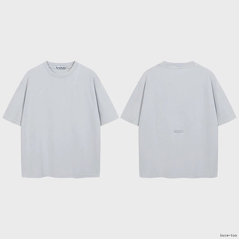 Acne Studios 2090-80 Blue Style Ac908040 Stockholm Logo T-Shirt Relaxed Styling
