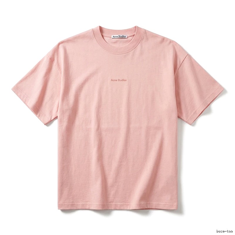 Acne Studios minimalist style pink T-shirt