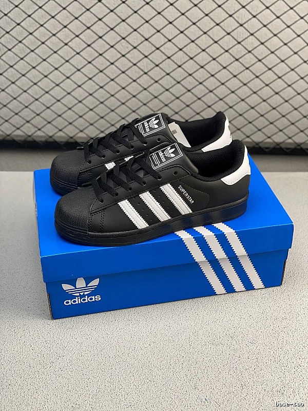 Adidas Shell-Toe Sneakers with Minimal Cupsole in Black