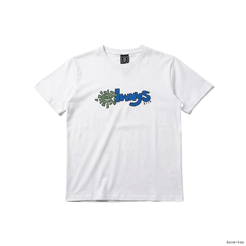 ADWYSD Printed Simple White T-shirt
