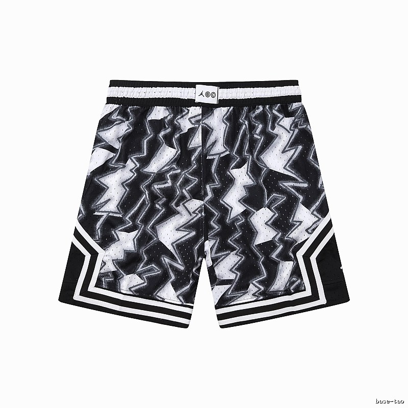 AJ Lightning series black and white shorts