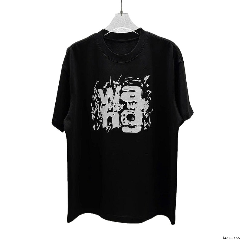 Alexander Wang Graffiti Street Style Black T-Shirt