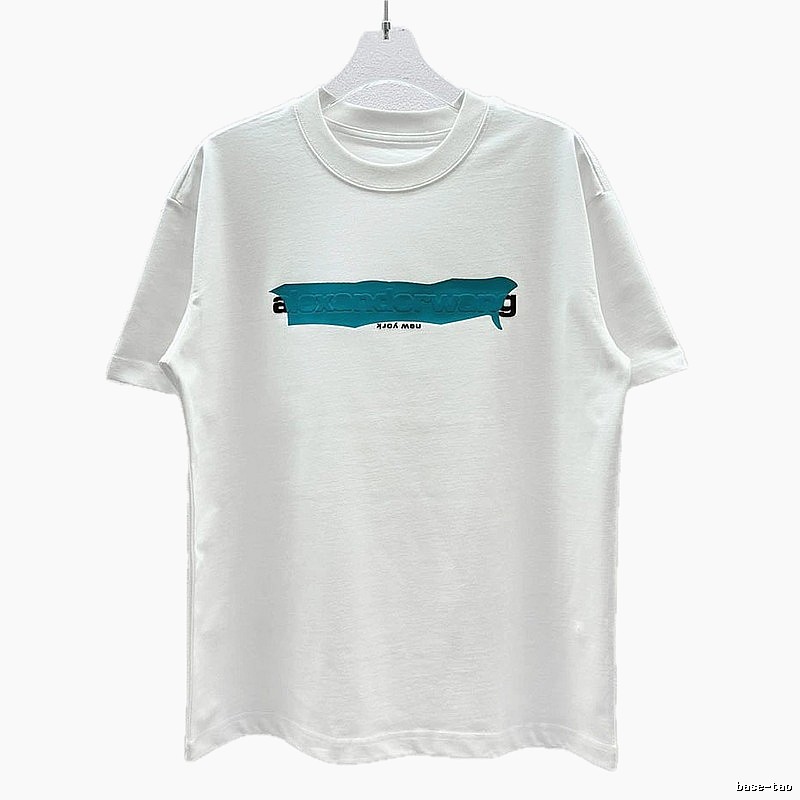 Alexander Wang Letter-Printed Streetwear White T-Shirt