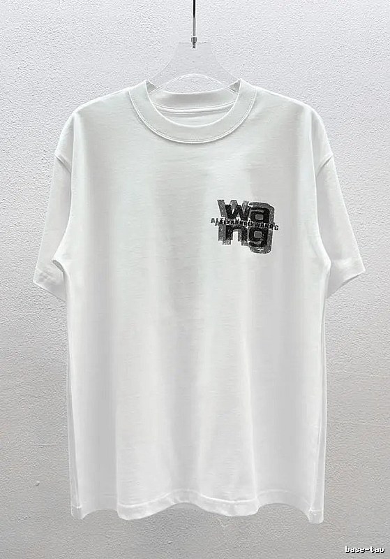 Alexander Wang Logo Cool Style White T-Shirt