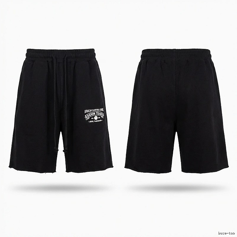 American casual black shorts of DENIM TEARS