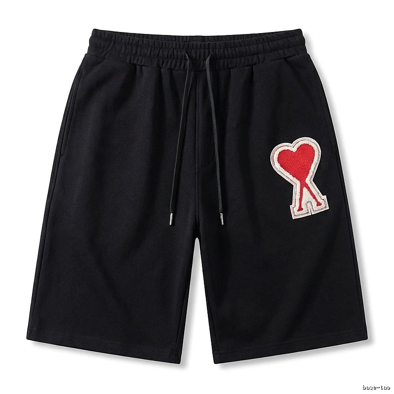 AMI Love Embroidery Style Shorts