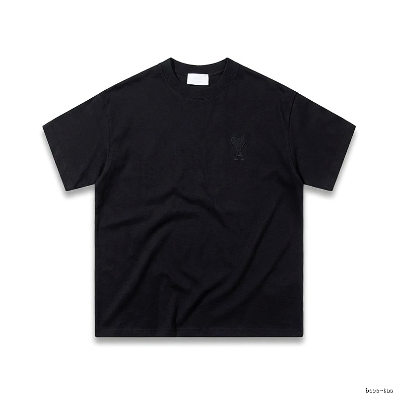 AMI Love Simple Style Black T-shirt
