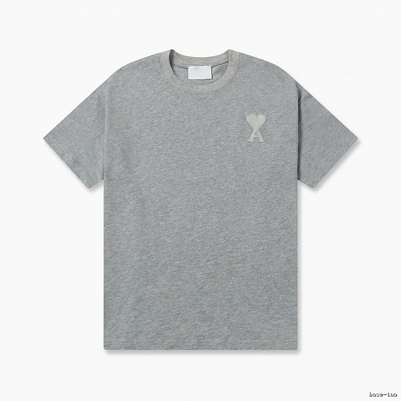 AMI Love Simple Style Gray T-shirt