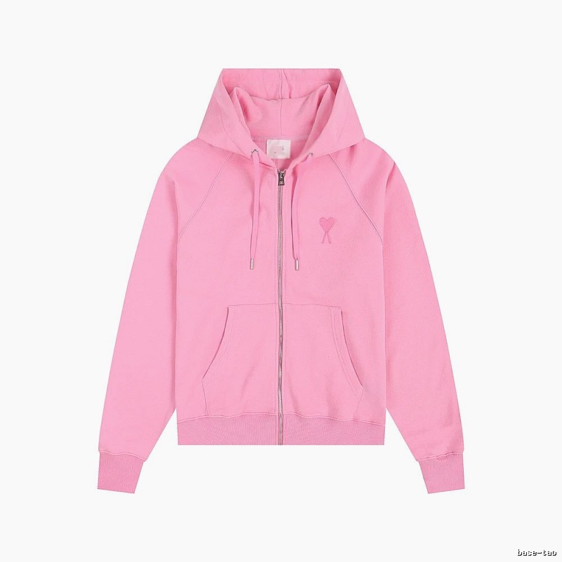 AMI Love Simple Style Pink Coat