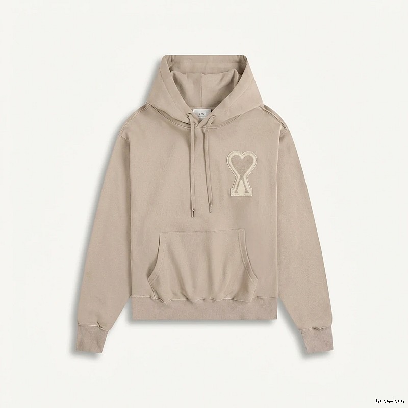 AMI Love Trend Brand Beige Sweatshirt