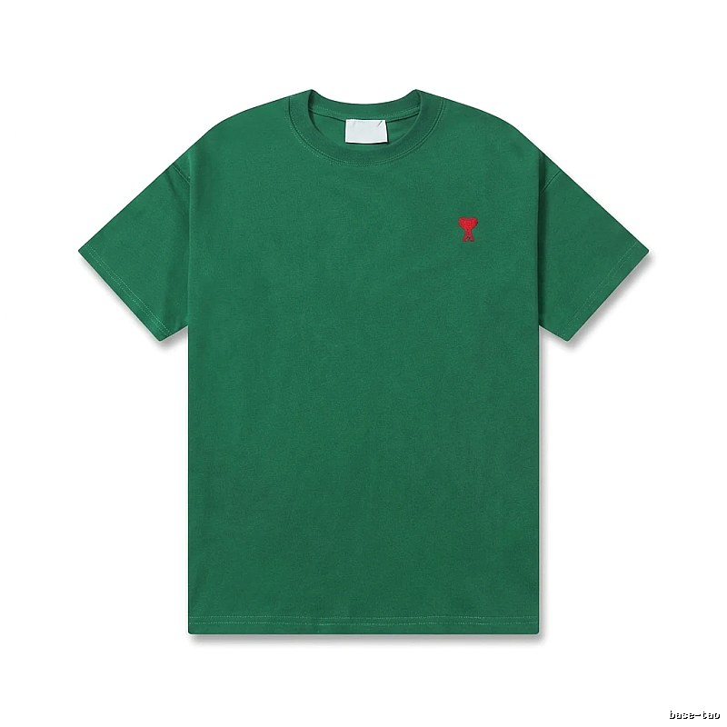 AMI minimalist style green T-shirt