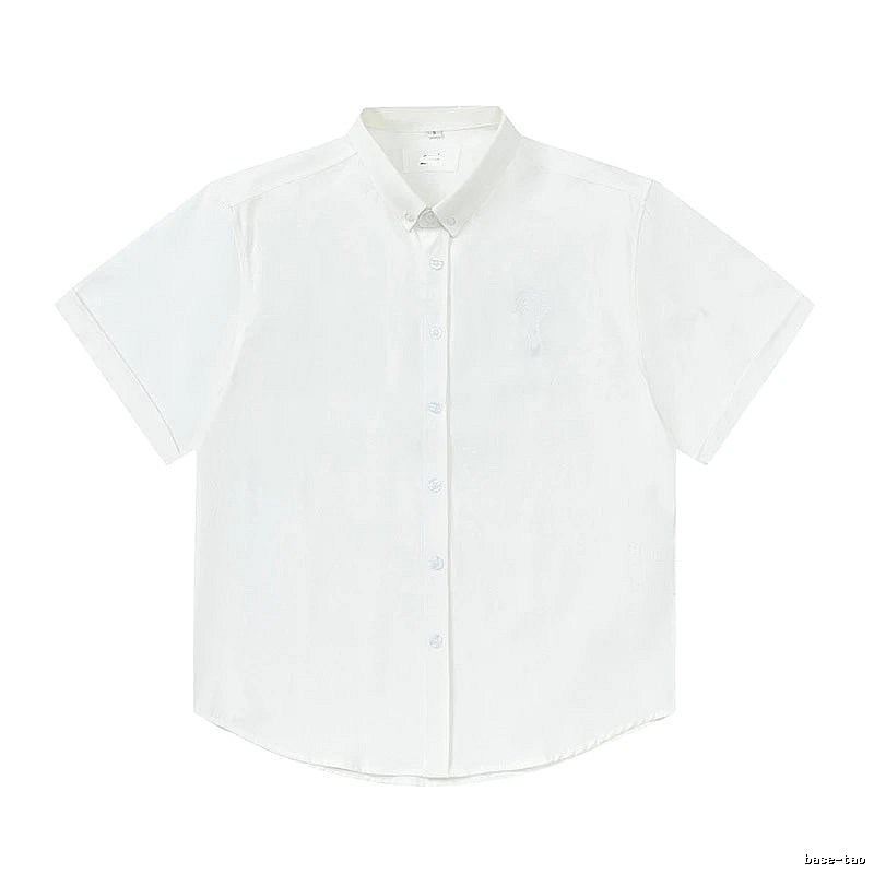 AMI Minimalist Style White Shirt