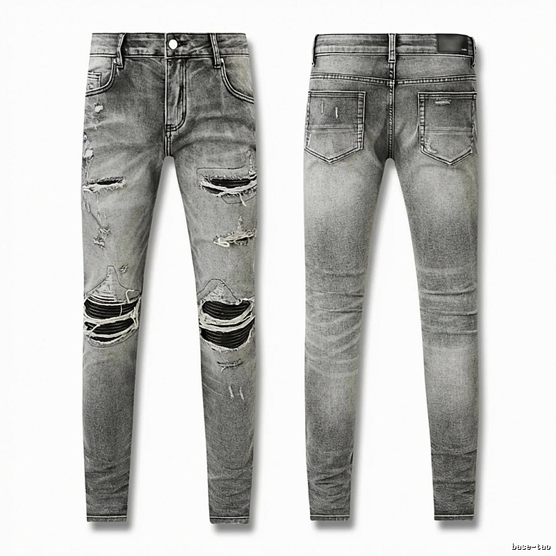 AMI Ripped Trendy Brand Jeans