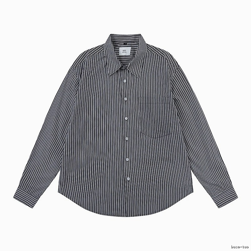 AMI Stripe Minimalist Style Shirt