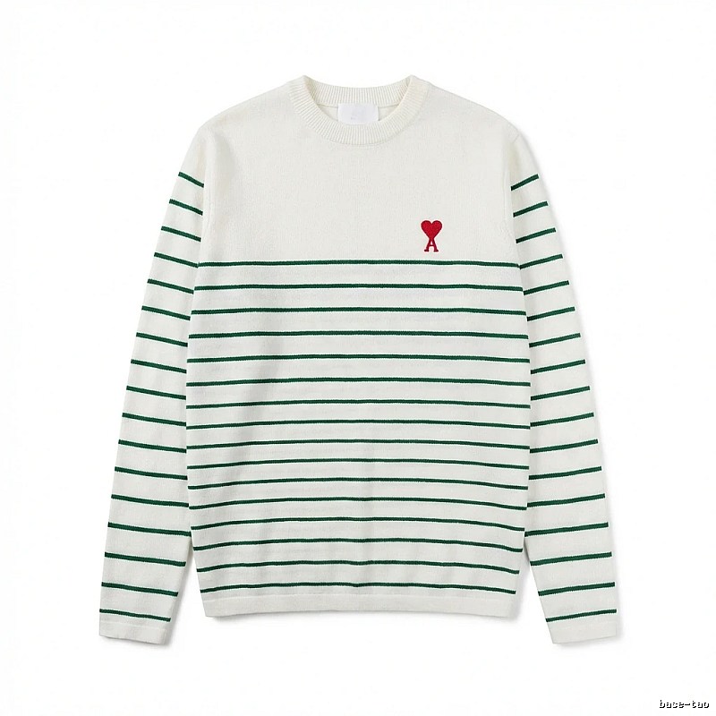 AMI striped white sweater