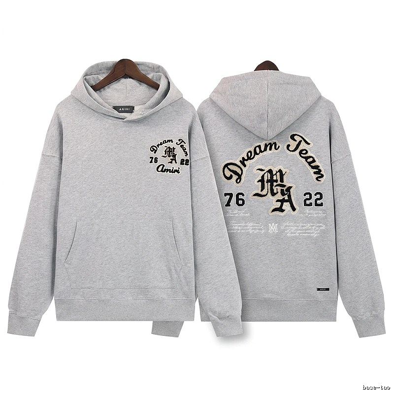 AMIRI Dream Team retro-style grey hoodie