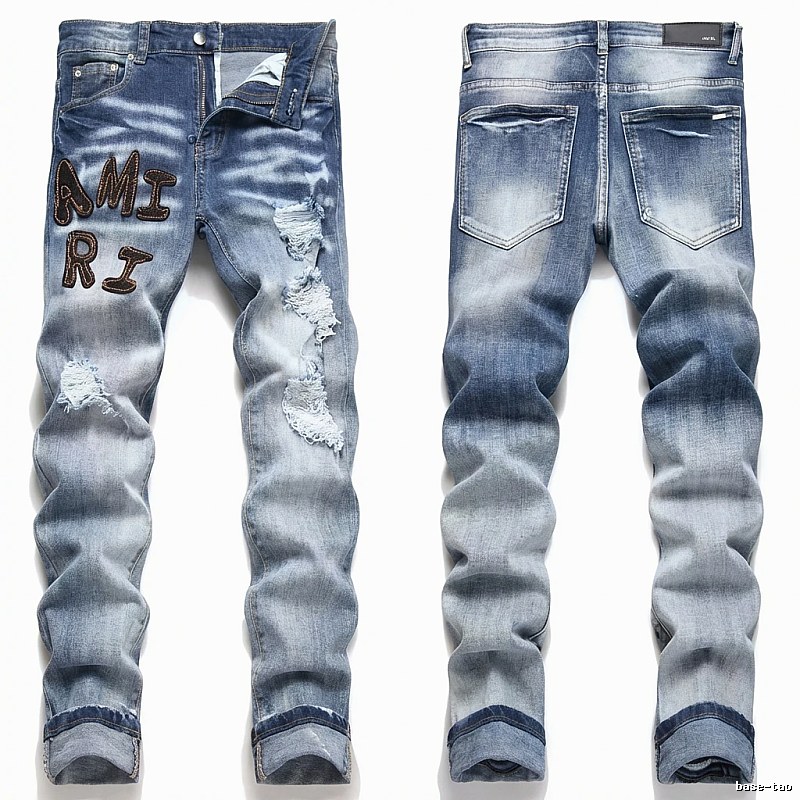 AMIRI Gradient Ripped Jeans