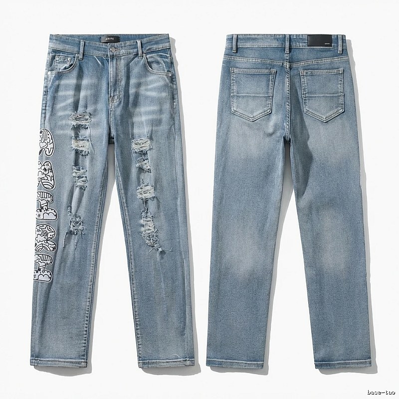 AMIRI Graffiti Ripped Jeans
