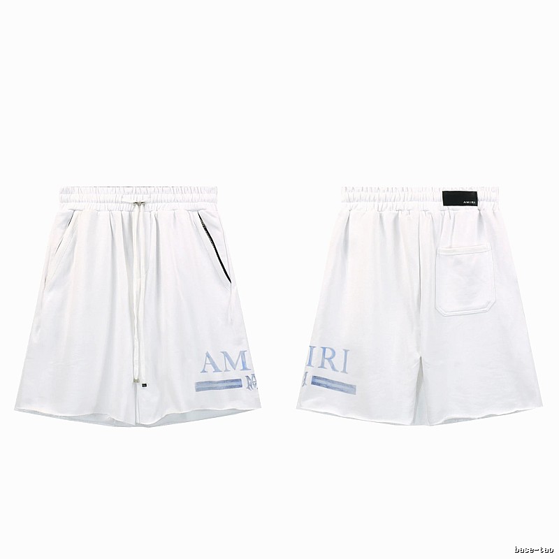 AMIRI Letter Print Street Style White Shorts