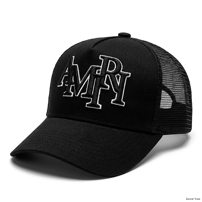 AMIRI letter-style black cap
