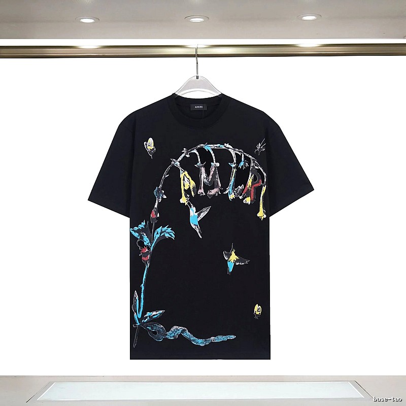 Amiri Lightweight Graphic T-shirt White Blue Amiri for Trend Styling