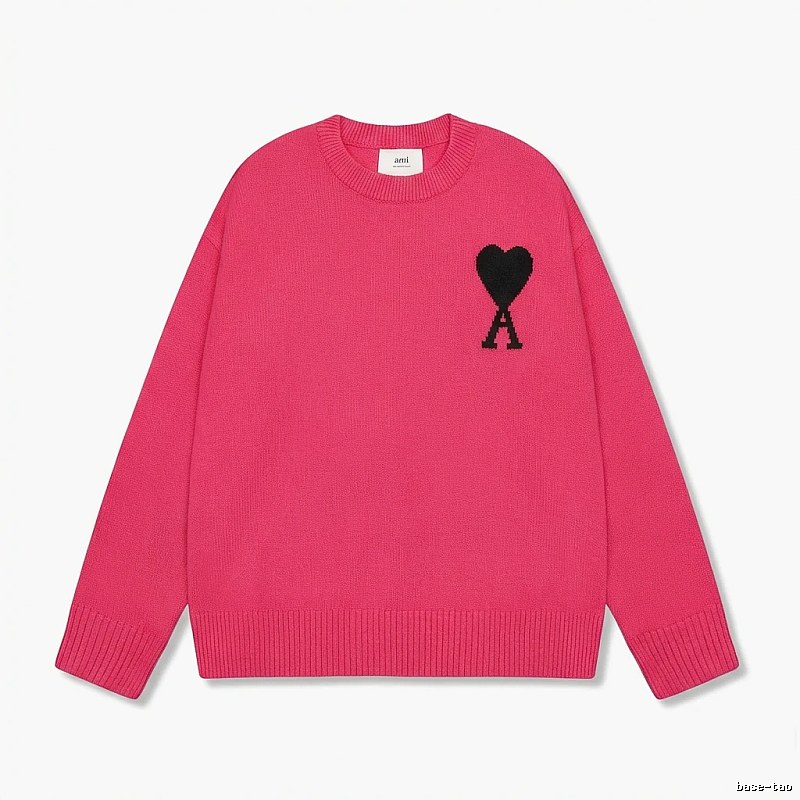 AMIRI Love Trendy Cool Rose Red Sweater