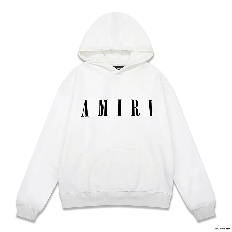 AMIRI minimalist style white hoodie