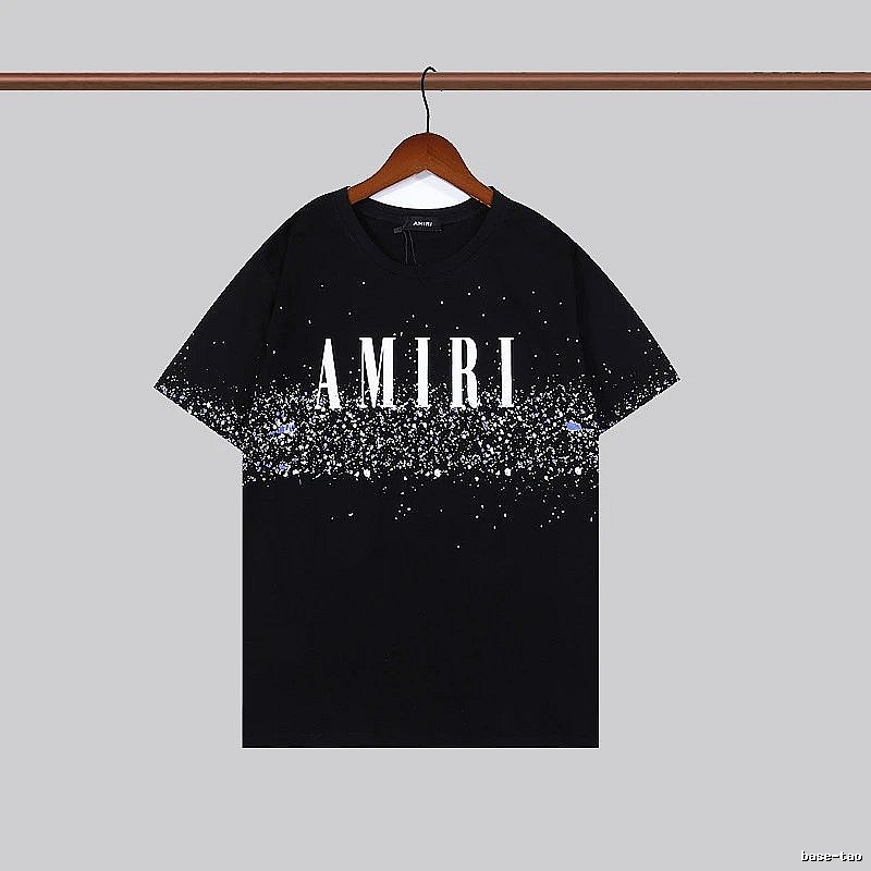 Amiri Monogram Graphic T-shirt White Blue Amiri for Layered Styling