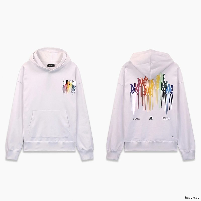 AMIRI Rainbow Wind White Hoodie