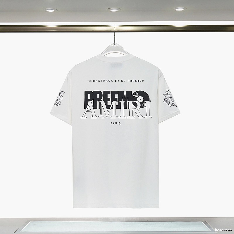 Amiri Sport Graphic T-shirt White Blue Amiri for Warm Weather