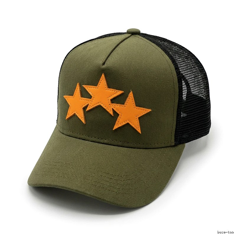 AMIRI Star Retro-style Military Green Hat
