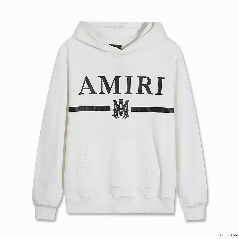 AMIRI Trendy Brand Letter Style White Hoodie