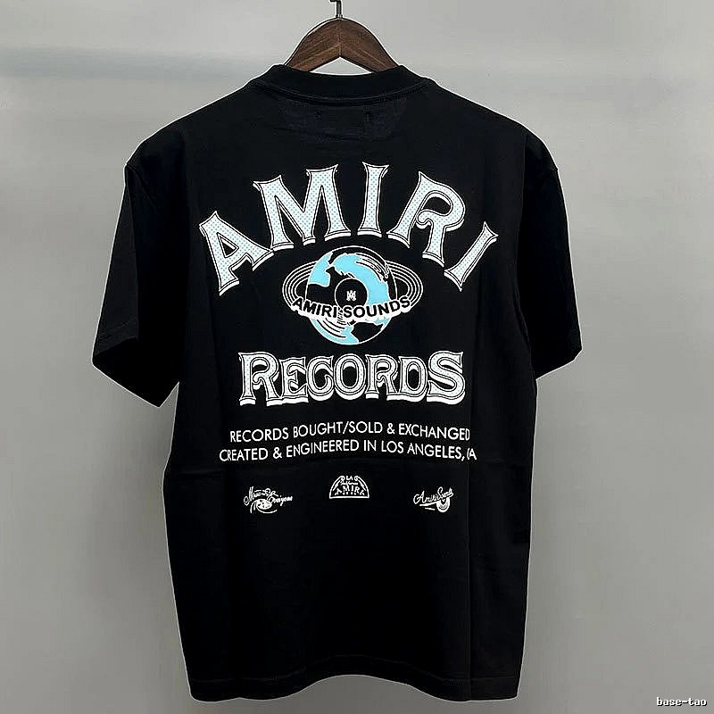 Amiri White Black Records Graphic T-Shirt Layered Outfit