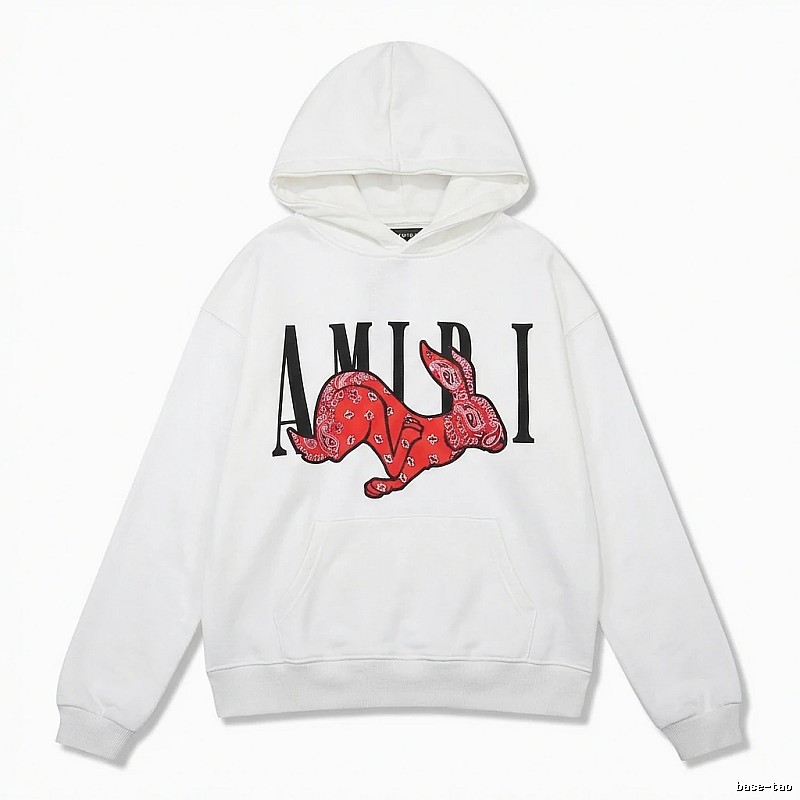 AMIRI White Sweatshirt with Rabbit Print