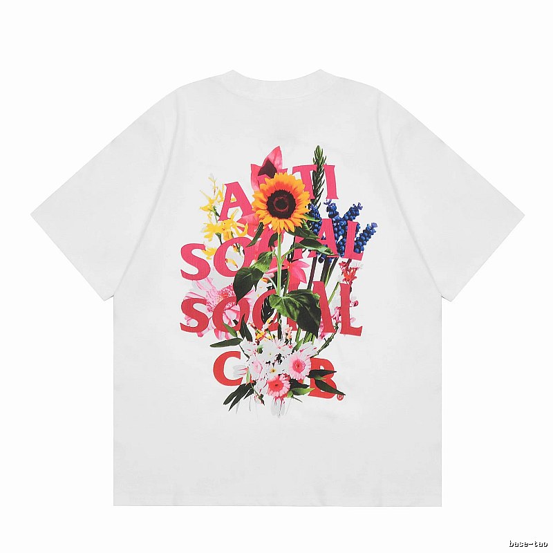 Anti Social Social Club Gift Ready Logo T-shirt Black Orange Anti with Standout Detail