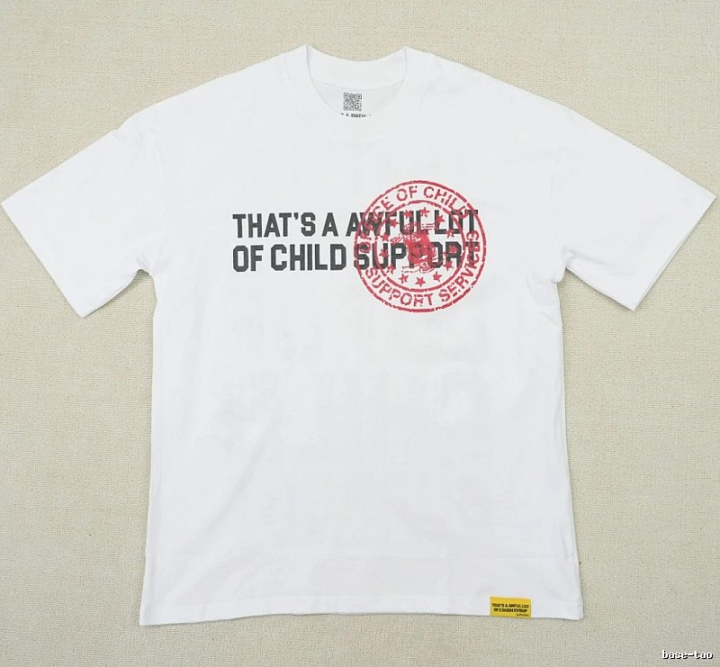 Awful Lot Stamped Street-Style White T-Shirt
