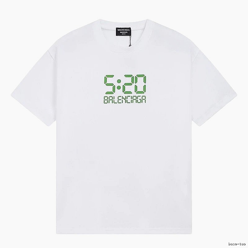Balenciaga 5:20 Printed Trendy White T-Shirt