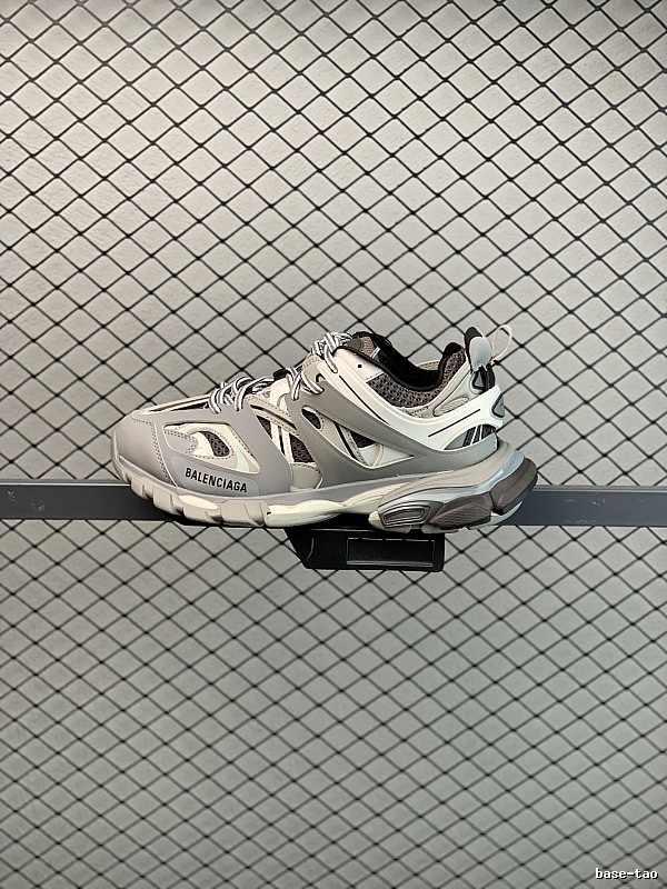 Balenciaga Beige and Black Chunky Runners Featuring Athletic Paneling