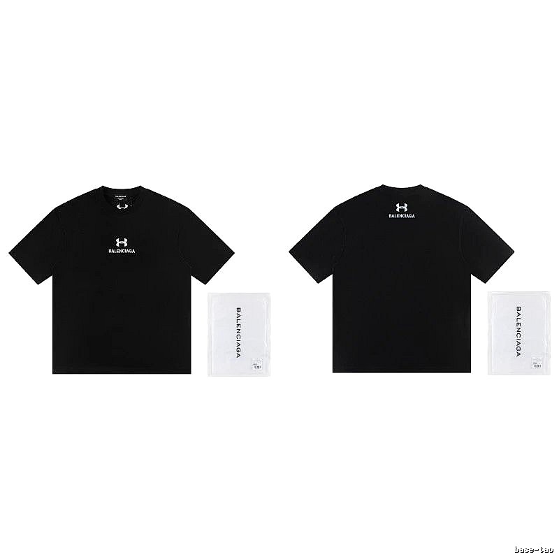 Balenciaga Co-branded Street Style Black T-shirt