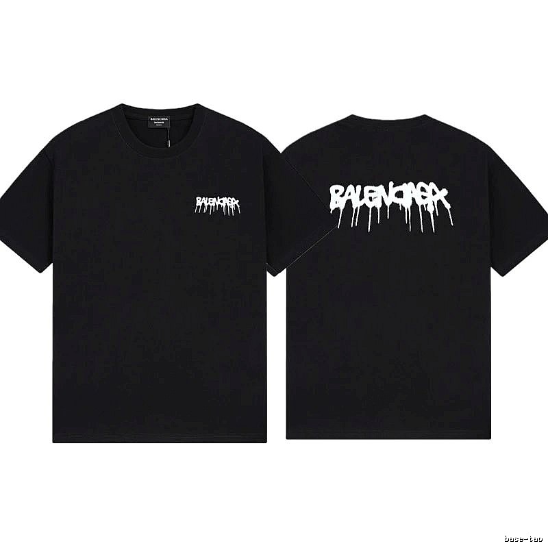 Balenciaga Graffiti Street Style Black T-Shirt