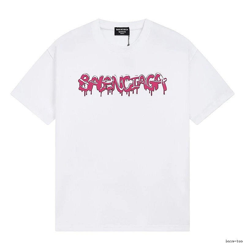 Balenciaga graffiti-style white T-shirt