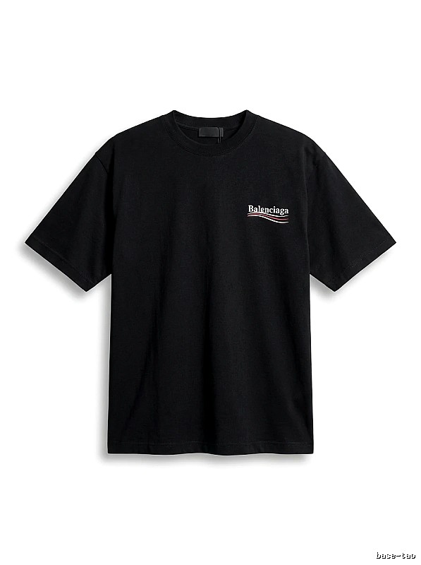 Balenciaga minimalist style black T-shirt