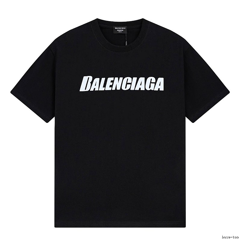 Balenciaga minimalist style black T-shirt