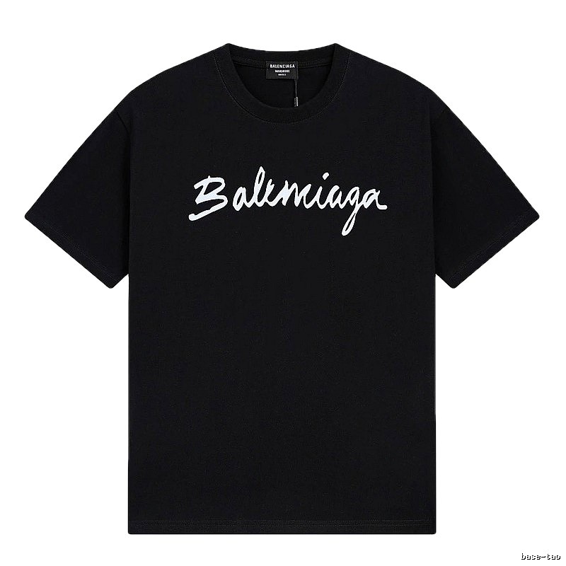 Balenciaga minimalist style black T-shirt