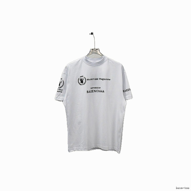 Balenciaga minimalist style white T-shirt