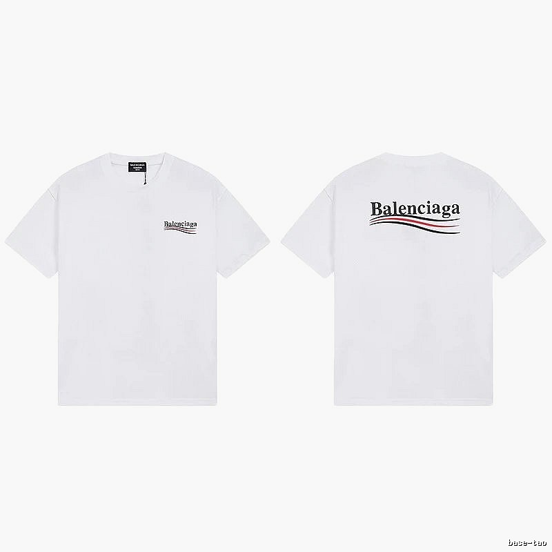 Balenciaga minimalist style white T-shirt