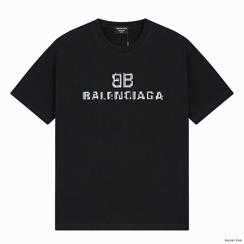 Balenciaga pixel-style black T-shirt