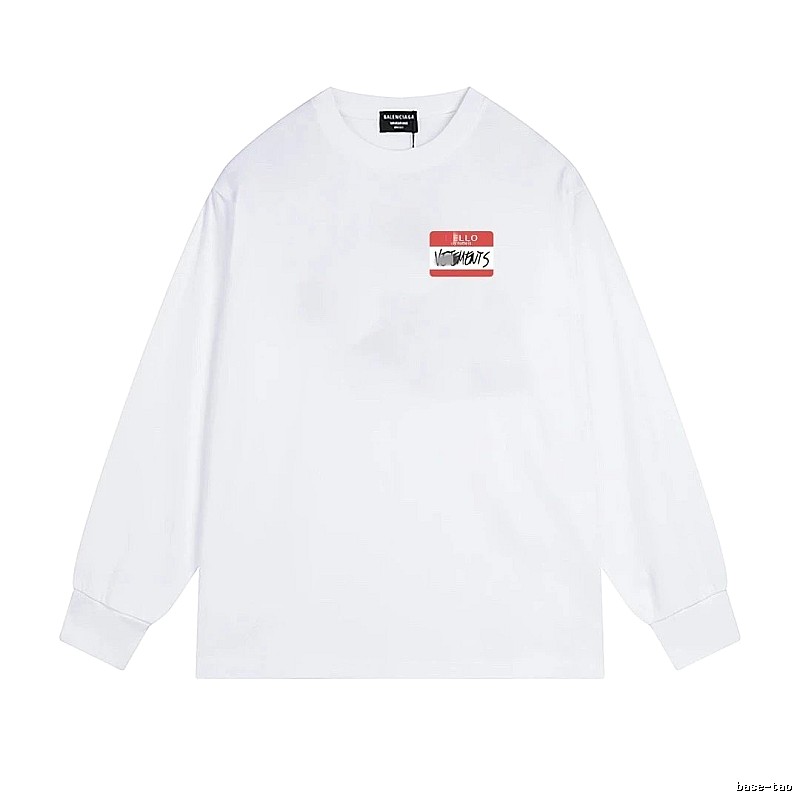 Balenciaga Printed Casual White T-shirt
