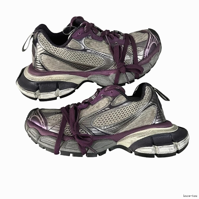 Balenciaga retro purple - grey sports shoes