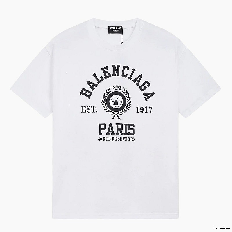 Balenciaga retro style white T-shirt